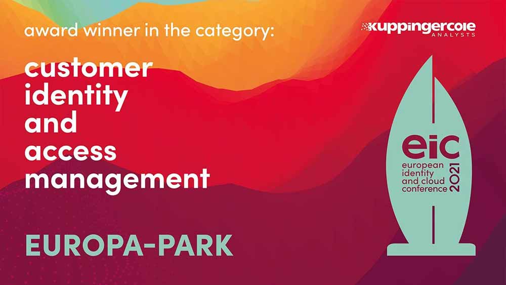 cidaas und Europa-Park gewinnen den EIC Award 2021 für das beste Customer Identity & Access Management