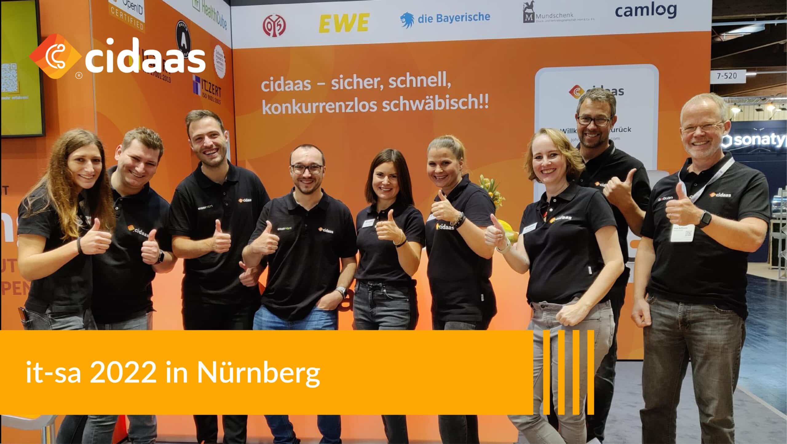 cidaas-Team auf der it-sa 2022
